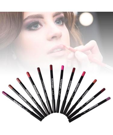 Wangstar 12 Color Matte Lip Liner Pencils Lip Contour Shaping Pencil Waterproof Long Lasting Makeup Lip Pencil for Girls Women Lady - Buy Online on GoSupps.com