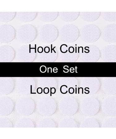 1600Pcs Sticky Back Coins 10mm/0.39  Diameter Hook & Loop Self Adhesive Dots Tapes (800 Sets) - Gtlzlz - Buy Online on GoSupps.com