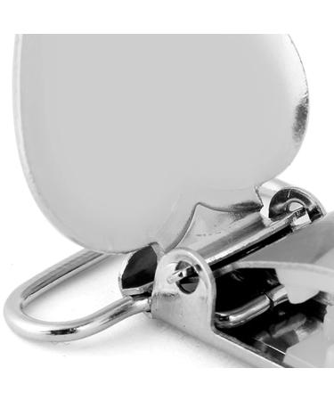 10-Pack Silver Plastic Pacifier Clips & Braces Clips - Durable Teeth Holder | Peachherz - Buy Online on GoSupps.com