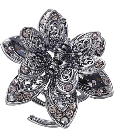 Sharplace Rhinestone Large Hair Claw Clip - Premium Hair Accessories for Women | Stylish Gray Hair Gripper - Buy Online on GoSupps.com