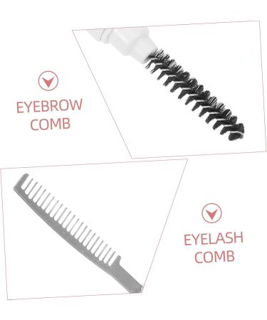 Healeved Beauty Tools Eyelash Comb Lash Brush Hair Combs Eye Brow Brush Mascara Separator Mascara Brush Brow Comb for Eyebrows Lash Wand Brow Comb and Brush Mascara for Lashes White Plastic 15.30X1.20X1.20CM White - Buy Online on GoSupps.com