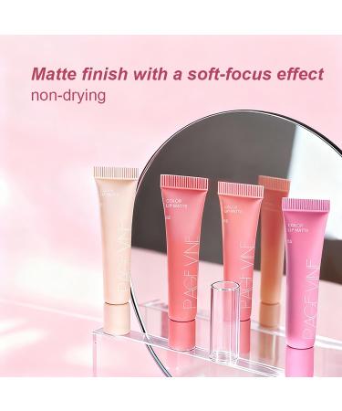 Skynest 3Pcs Matte Lip Balm Tinted Lip Moisturizer Soft & Matte Finish Lipstick WITH Buildable Soft-focus Lip Care and Color for Women Practical Gift - Buy Online on GoSupps.com