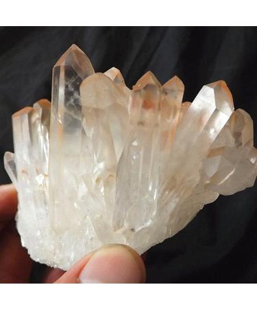 Room Decoration 350G Natural Raw Quartz Crystal Cluster Point Beautiful Specimen Gem Cluster Rough Stone Sample Cluster Great Choice for Home Decoration