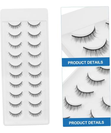 FRCOLOR 10 Pairs Fake eyelashes natural false eyelashes magnetic false eyelashes false eyelashes magnetic manga lashes cluster false lashes wispy clear lash band false eyelashes fluffy set - Buy Online on GoSupps.com