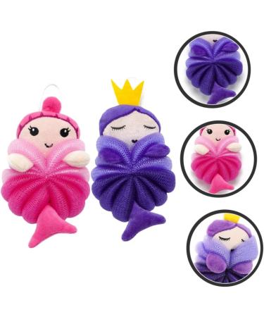 Buy Hemoton 2pcs Bath Ball Shower Loofah - Kids Bath Pouf for Gentle Skin Cleaning | International Shipping Available - Buy Online on GoSupps.com