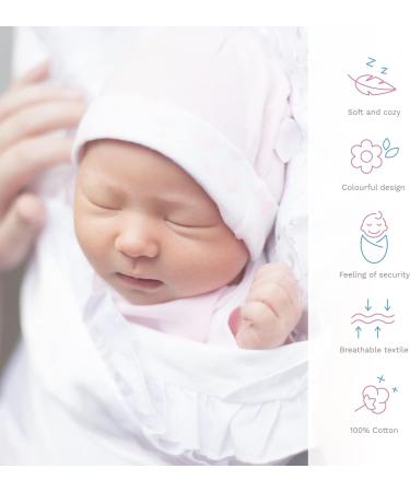 Baby Swaddle Wrap Blanket - Newborn Cotton Swaddling Sleeping Bag 0-3 Months (Blue Stars) - Buy Online on GoSupps.com