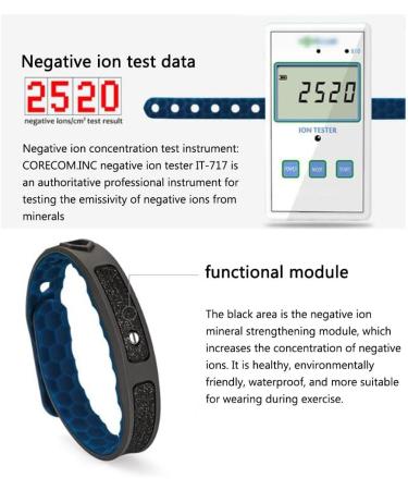 Adjustable Anti-Static Bracelet | Waterproof Silicone with Energy Bars for Men & Women - Shop Internationally! - Buy Online on GoSupps.com