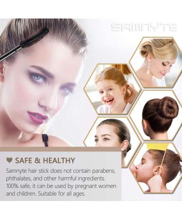 Samnyte Hair Wax Stick for Flyaways | Long-Lasting Tamer & Styling Solution | 3-Second Hair Finishing Stick - Ideal for Brown Hair - Buy Online on GoSupps.com