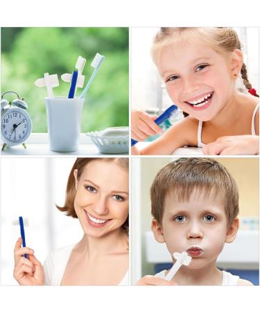 Gleavi 24 StK Double-Headed Toothbrush - Best Hard Toothbrush for Adults | Travel Holder for False Teeth & Prosthetic Cleaning | Word of Mouth Recommended - Buy Online on GoSupps.com