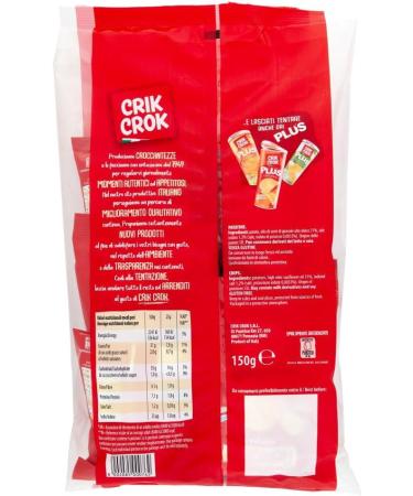  Italian Gourmet E.R. Crik Crok Le Patatine Originali gluten-free potato chips savory snack 150g pack each pack contains 6 x 25g sachets + Gourmet Italian Polpa di Pomodoro - Buy Online on GoSupps.com
