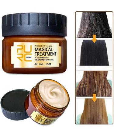 Pure Keratin Repair Hair Mask 5 Seconds Miracle Hair Treatment Repairs Damaged Hair Keratin Hair Mask with Argan and Coconut Oil - Buy Online on GoSupps.com