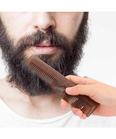Comb For Men Portable Men's Beard Comb Sandalwood Anti Static Beard Mustache Hair Styling Comb - Buy Online on GoSupps.com