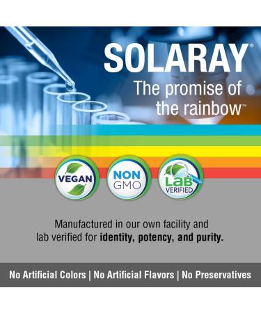 SOLARAY Vitamin C & Echinacea Root - Immune System Support | 500mg VIT C & 300mg Echinacea | Non-GMO, Vegan | 120 VegCaps - Buy Online on GoSupps.com