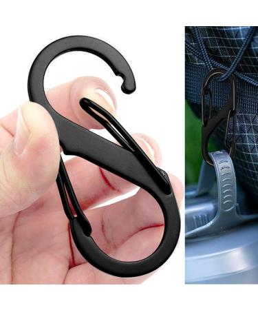 Buy S Carabiner - Metal Double Carabiner Snap Hook 50mm/40mm/31mm for Camping & Hiking (Black) - International Shipping Available - Buy Online on GoSupps.com