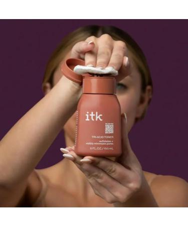 ITK Tri-Toner Face Exfoliator & Dark Spot Corrector - Minimize Pores & Achieve Glowy Skin Niacinamide-Infused 5 Fl Oz - International Shipping Available - Buy Online on GoSupps.com