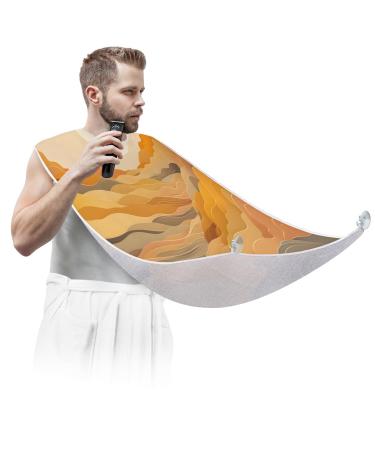 Monster Car Beard Bib Apron Beard Hair Catcher for Men Shaving Fathers Day Anniversary Christmas Gifts for Dad Husband Beard Bib with 2 Suction Cups