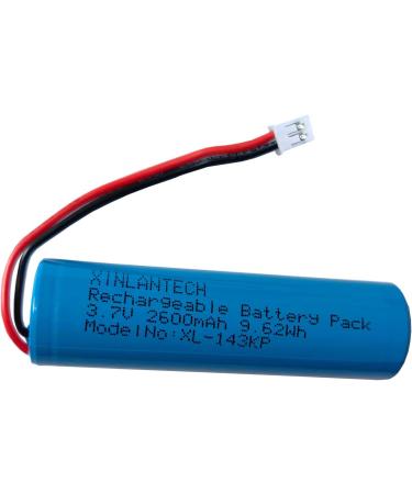 2600mAh Rechargeable Li-ion Battery for Croove B0143KH9KG Voice Amplifier - 2 Pack with JST 2.0-2Pin Plug - International Shipping Available - Buy Online on GoSupps.com