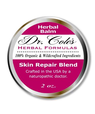 Dr. Cole's Organic Skin Repair Herbal Balm - Extra Strength Formula for Irritated Skin Relief
