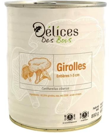  D lices Des Bois Pack of 3 small chanterelle mushrooms (1 to 3cm) - 850g box - Buy Online on GoSupps.com