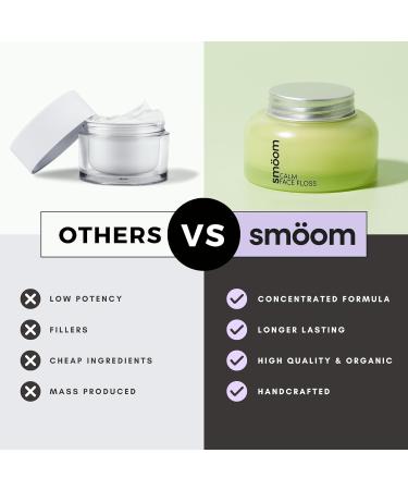 Smoom Calm Face Floss | 100% Natural & Vegan Face Cream | Moisturising Repairing Breakout Reducing | Cruelty Free Paraben Free Plastic Free | Alcohol Free | Handmade in England - Buy Online on GoSupps.com