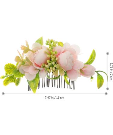 FRCOLOR flower bridal comb wedding headpiece womens hair accessories womens accessories accesorios para mujer accessories for women hair accessory for girls hair comb alloy bride prom - Buy Online on GoSupps.com
