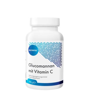 Nutritec Glucomannan with Vitamin C 120 capsules extracted from konjac root vegan dietary supplement - Buy Online on GoSupps.com