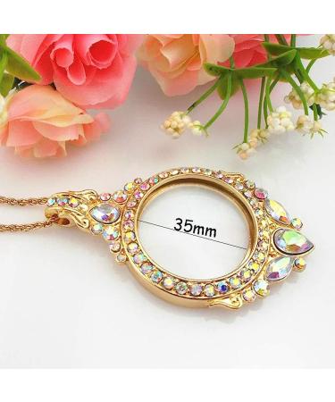 Necklace Magnifier 5X Reading Newspaper Hanging Magnifying Glass to Send Elderly Suitable for The Elderly to Take with Light Magnifier Comfortable Anniversary - Buy Online on GoSupps.com