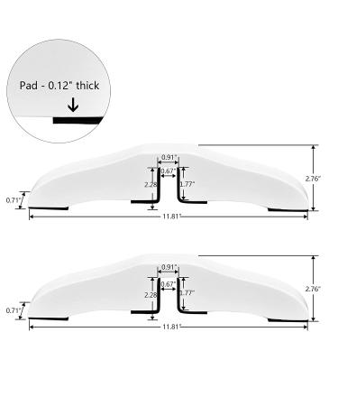 WELLAND 360 Degree Configurable Gate Support Feet - White (2 Pack) - Buy Online on GoSupps.com