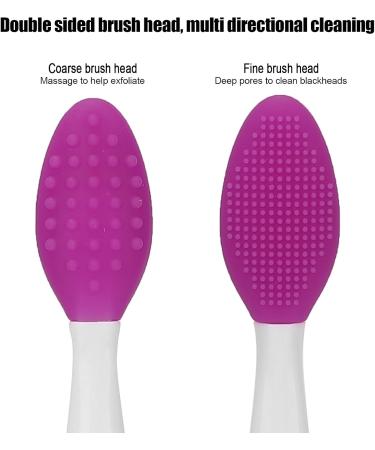 Buy Double-Sided Silicone Nose Cleaning Tool - Blackhead Remover Brush for Home & Salon | Perfect Lip Scrub for Women (Purple - Buy Online on GoSupps.com