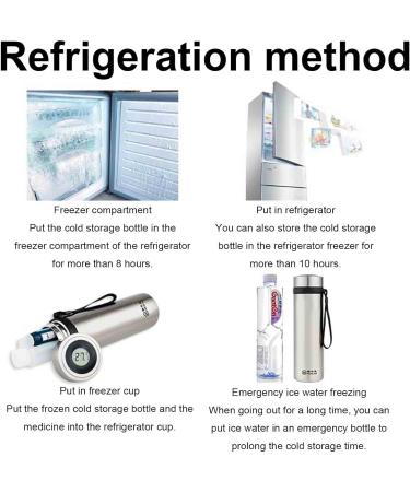 Portable Insulin Refrigerator Cup | Stainless Steel Medicine Cooler for Interferon Capsules & Injections - Buy Online on GoSupps.com