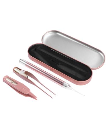 Earwax Removal Tool 1 Set of Ear Cleaning Tools Portable Visible Luminous Earpicks Earwax Removal Cleaner Supplies (Golden)