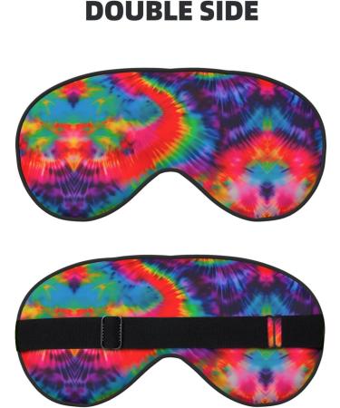 SSIMOO Colorful Tie Dye Eye Mask - Double-Sided Soft & Light Blocking for Quality Sleep - International Shipping - Buy Online on GoSupps.com