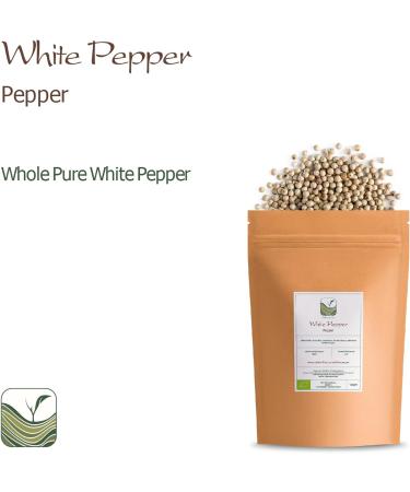 White Peppercorns Whole 100g - Premium White Peppercorn Spice - Buy Online on GoSupps.com