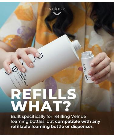 VELNUE Foaming Hand Sanitizer Refill Supply | Made in Canada with Moisturizing Aloe 70% Ethyl Alcohol Vitamin E and Essential Oils | 1L Eucalyptus Spice - Single Bottle Eucalyptus Spice Single Bottle - Buy Online on GoSupps.com
