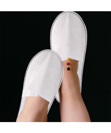 Vanyibro 2 Pairs Disposable Closed Toe Spa Slippers Comfortable Women's Hotel Slippers for Travel and Home Use - Buy Online on GoSupps.com