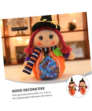 Healeved 2pcs Candy Bag Halloween Theme Pouch Halloween Party Favors Halloween Candy Kids Clear Bags for Favors Halloween Party Bags Halloween Party Favor Bags Gift Cloth Child The Witch - Buy Online on GoSupps.com