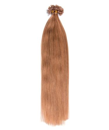 Buy Honeyblonde Keratin Bonding Extensions | 100% Remy Real Human Hair | 25x 1g 45cm U-Tip - Color #27 Honey Blonde - Buy Online on GoSupps.com