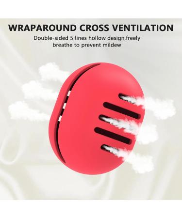 Fauxomor Makeup Sponge Holder - Breathable Silicone Beauty Blender Travel Bag - Frost-Proof Portable Tool for All Sizes - Red (1 Pack) - Buy Online on GoSupps.com