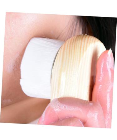 Beaupretty 1pc Facial Cleansing Skin Cleaning Scrub Brush Facial Brush for Cleaning Skin Cleaning Brush Skin Cleanser Cleaning Exfoliator face Bamboo Soft Brush - Buy Online on GoSupps.com