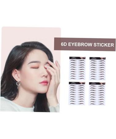 Didiseaon 5pcs Eyebrow Stickers Temporary Brow Tattoos Eyebrow Transfer Stickers Piece of Paper Miss Cosmetic 21x15cm Brown - Buy Online on GoSupps.com