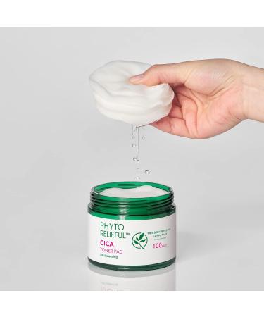Buy THANKYOU FARMER Phyto Relieful CICA Toner Pad - 100 Biodegradable Cotton Pads Vegan Soothing Hydration with Hyaluronic Acid & Centella Asiatica - Dermatologist Tested - Buy Online on GoSupps.com