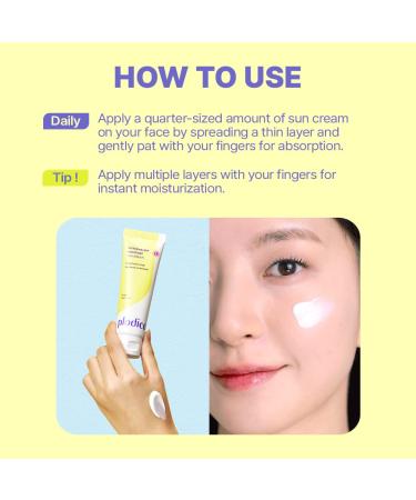 Watermelon Moisture Sun Cream SPF50+/PA++++ - Lightweight Sunscreen with Aloe Vera for Glowing Revitalized Skin | Perfect Make-up Base | 50ml - Buy Online on GoSupps.com