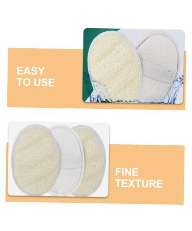 3pcs Exfoliating Loofah Body Wash Scrubber Set - Gentle Makeup Remover Pads & Shower Scrubber for Smooth Skin - Buy Online on GoSupps.com