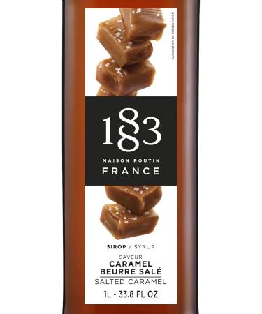 Maison Routin 1883 Salted Caramel Syrup Glass Bottle 1000 Milliliter - Buy Online on GoSupps.com