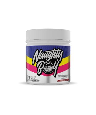 Naughty Boy Cell Swell Technology Non Stimulant Pre Workout - Pump Performance & Focus. L-Citrulline 6g Beta Alanine 3.2g and Added Arginine 400g - 25 Servings (Tropical Punch) Tropical Punch 400g