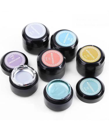 U-Shinein Metallic Painted Gel Polish Set - 6 Colors 3D Nail Painting Gel Kit for DIY Nail Art Manicure - Golden, Silver, Pink - Glossy Soak Off UV/LED Formula - Buy Online on GoSupps.com