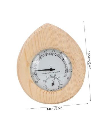 Yardwe Outdoor Thermometer - Hygrothermographer for Sauna & Kitchen | White Pine & Copper Indoor/Outdoor Measuring Device - Buy Online on GoSupps.com