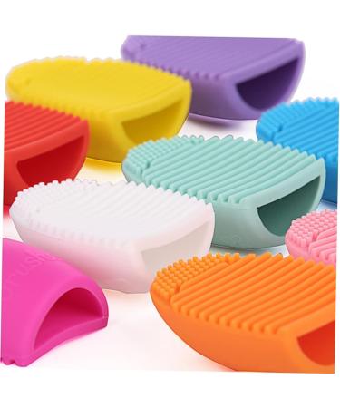 DOITOOL Makeup Brush Cleaner Tool Silicone Makeup Brush Cleaner Brush Washing Tool Makeup Brush Cleaner Egg Make up Travel Makeup Brush Silicone Cosmetic Brush Egg Mini Detergent medium Black - Buy Online on GoSupps.com