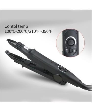 Hair extension iron 1Pc A/B/C Tip Professional Hair Extension Fusion Iron Heat Connector Wand Iron Melting Tool Hair Extension Tools(A tip Black) - Buy Online on GoSupps.com