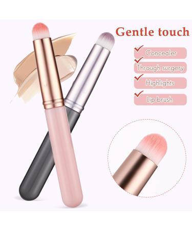 Beaupretty 3pcs Concealer & Lip Brushes Set - Premium Makeup Applicators for Flawless Foundation & Cosmetics Application - International Shipping Available - Buy Online on GoSupps.com